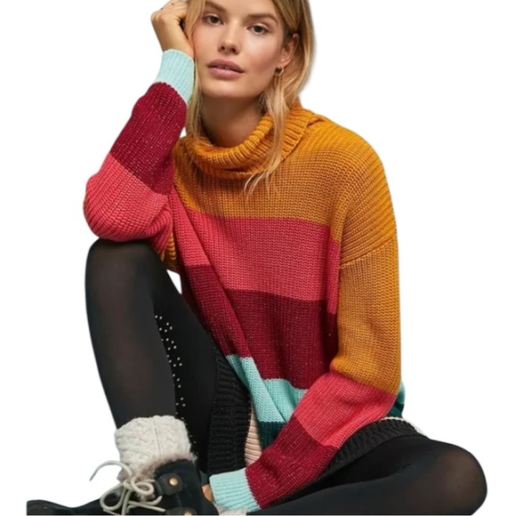 FARM Rio Sweaters - NWOT Farm Rio Boldly striped sweater dress M